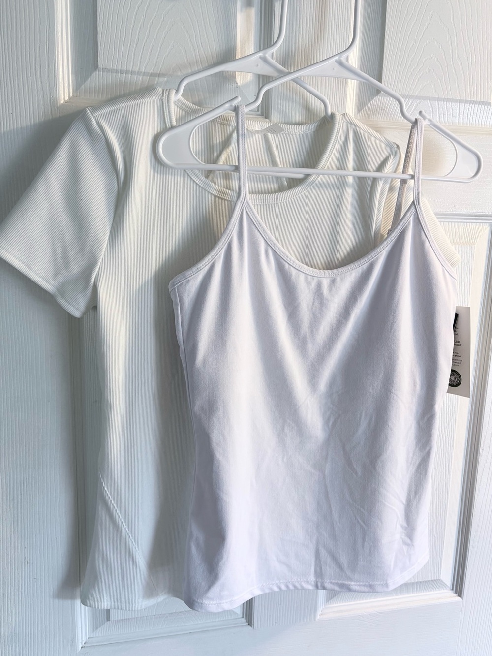 NEW Threads 4 Thought Cami Tank & Mariella Heather Luxe Rib Tee Size L White